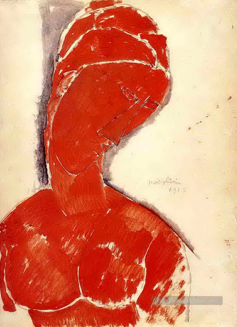 buste nu 1915 Amedeo Modigliani Peintures à l'huile